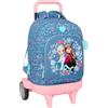safta FROZEN - Zaino grande con ruote, Compact Evoluzione, rimovibile, ideale per bambini di diverse età, comodo e versatile, qualità e resistenza, 33 x 22 x 45 cm