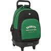 safta BLACKFIT8 VARSITY - Zaino grande con ruote, compatto, rimovibile, ideale per bambini di diverse età, comodo e versatile, qualità e resistenza, 33 x 22 x 45 cm