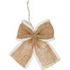 Halbach Seidenbänder Set di fiocchi di iuta premium | grande fiocco regalo per decorazioni natalizie e decorazioni per albero