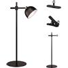 RL LIVE YOUR LIGHT Reality Leuchten Maxima R57791102 - Lampada da tavolo a LED a batteria, in metallo nero opaco, con LED da 3 Watt, touch a 4 posizioni, con supporto e fissaggio a parete e dispositivo di fissaggio