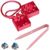 LexonElec Switch Opener Kit con Switch Puller Tastiera in Lega di Alluminio Switch Opener per Cherry MX Gateron Kailh Box Outemu Akko e Panda Switch per Tastiera Meccanica Magnete Metallo - Rosso