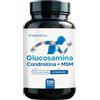 Vitalesence Integratore Glucosamina,Condroitina e MSM |Con Vitamina C,Collagene,Acido Ialuronico |Supporto Articolazioni,Cartilagini e Ossa|120 Compresse |+1 Mese Fornitura|Made in Italy-Senza Glutine e Lattosio