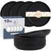 Orrdiffi Piatti Pizza Plastica da 25 cm, 5 colori piatti pizza, non