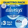 Always Sempre ultra notte con ali taglia 3 Pads, 40 Value Pack