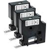 Thboxes 3 Pezzi Nastro per Etichette 45013, Etichette Adesive Compatibili con Dymo D1 Letratag 12mmx7m Nera su Bianco per Nastro Etichettatrice LabelManager 150 160 210D 280 350 450 LabelPoint 150 350