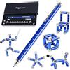 Brinny Giocattolo magnetico per dita Fidget Pen penna a sfera magnetica divertente multifunzione penna magnetica antistress penna a sfera regalo per uomini donne bambini (blu scuro)
