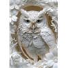 BBOLDIN Puzzle 3D a forma di gufo, 1000 pezzi, per adulti, uccello bianco, animale della foresta, puzzle decorativi impegnativi per tutta la famiglia