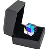 YYMax Prisma X-Cube in vetro ottico da 2 cm, prisma di dispersione RGB per la fisica e la decorazione con scatola di immagazzinaggio