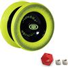Yomega Xodus II YoYo- Includes Roller Bearing Technology, Rubber Rims and Wing Shape Design - Professional Responsive YoYos Intermediate Level Play (Black Yellow)