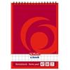Herlitz 1196344 Spiral - Taccuino A6, 50 fogli 4 pezzi A7