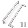 CONPHERON Maniglie per Mobile da Cucina - 224mm Maniglia per Mobili in Acciaio Inox, per Cucina, Armadio, Cassetto, Maniglia Quadrata (Argento)
