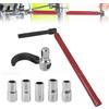Hojalis 7PCS Chiave Rubinetto Lavello, 8-13 MM Chiave Per Dadi Rubinetti, Chiaves Per Rubinetto Sottolavello, Xstrumento Chiave Regolabile Per Lavabo Per L'installazione Dei Rubinetti