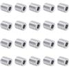 QUARKZMAN 20pz Spacer in Alluminio 5mm Foro x 10mm Od x 10mm Lunghezza Boccola di Supporto per Vite Distanziatore in Metallo Rotondo con Finitura Semplice per Viti M5, Bulloni e Aste