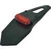 one by CAMAMOTO Portatarga Moto Enduro Motard Supermotard con Faro Stop Posizione Omologato Universale Vetro Rosso
