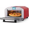BAKAJI Forno Pizza Multifunzione con Pietra Refrattaria e Griglia Funzione Grill 1700W