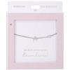 Depesche 13896.1 Bracciale in argento con ciondolo A e cuore, lunghezza variabile, regalo per amici e parenti