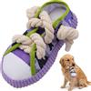 Cisolen Giocattolo da masticare per cani, giocattolo da masticare per cani, giocattolo per cani aggressivo, simpatico design delle scarpe, morbido e scricchiolante, corda da masticare, giocattolo