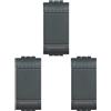 BTicino SL4003NF FP LL Deviatore 1P 16A 1 m, Antracite, Pacco da 3