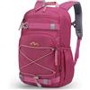 Mountaintop Zaino per bambini, 15 l, con cintura toracica, leggero, per ragazzi e ragazze, ideale per scuola ed escursioni (25 x 14 x 41 cm), ergonomico e traspirante, 15L bacche rosse, 15l, Basic