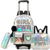 HTgroce Zaino Trolley Per Bambina, Zaino Trolley Ragazze Scuola Elementare Zainetto con Ruote
