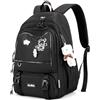 Amythe Zaino Ragazza Scuola Elementare Media Leggero Grande, Nero | Zaino Scuola Media Ragazza Idrorepellente, Zaini Porta pc Borsa Casual Adolescenti, Adatto al Trolley, Ritorno / Viaggio