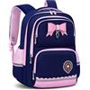 Amythe Zaino Bambina Scuola Elementare con Bande Riflettenti, Blu | Zaino Elementari per Bambini Ragazza 6-10 Anni con Pettorina, Ergonomico Leggero Idrorepellente - Ritorno/Natale/Compleanno