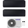 Samsung Modello "WINDFREE AVANT BLACK" 2025 AR70F07C1AWNEU AR70F07C1AWNEU AJ040TXJ2KG Climatizzatore Dual Split Parete BTU 7+7