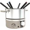 LITTLE BALANCE 8964 Little Fondue Meuuuh...!, Fonduta per 6 persone, pentole in acciaio inox, adatte a induzione, 1,8 litri, 650 W, noce moscata