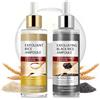 VOFANK Peel Shot Glow Rice Ampoule Duo, Esfoliante Riso Bianco & Nero, Delicato scrub viso per la rimozione di cellule morte della pelle e punti neri, siero idratante, cura della pelle coreana 100ML*2Pack