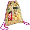 PERLETTI Sacca Porta Scarpe Rainbow High Bambina Sfondo Olografico Oro Viola - Borsa Portascarpe Glitter Impermeabile con Ruby Sunny Poppy con Glitter - Sacchetta Sportiva con Coulisse - 39x31 cm