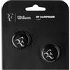 Wilson RF - Smorzatori di Vibrazioni per Racchette da Tennis, Confezione da 2, Nero