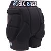80SIX Pantaloncini Protettivi Imbottiti 3D EVA per Anca, Coscia e Coccige - Antiurto, Butt Pads per Snowboard, Sci, Pattinaggio, Skateboard e Roller - Taglio Unisex per Bambini, Ragazzi e Adulti, XS