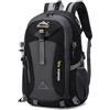 Wffeila 40 L grande volume zaino multifunzione, zaino da trekking, da uomo, scuola, trekking, escursionismo, campeggio, viaggi, pesca, arrampicata, alpinismo o uso quotidiano, Nero, taglia unica