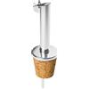 Olivia Tappo versatore acciaio inox e sughero 9,5cm con chiusura a leva