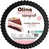 Olivia Stampo crostata antiaderente 24x5,5cm acciaio verniciato