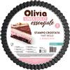 Olivia Stampo crostata antiaderente 28x5,5cm acciaio verniciato