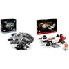 LEGO Icons McLaren MP4/4 e Ayrton Senna, Modellino da Costruire di Auto da Corsa con Minifigure & Star Wars Millennium Falcon, Modellino da Costruire per Adulti, Kit Astronave da Collezione