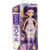 K-POP IDOL Bambola Mina Bambole alla moda Stile K-Pop Starlight, capelli viola con codini. 3 accessori per creare outfit Età 3+