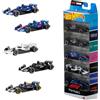 Hot Wheels - Veicoli F1, set da collezione con 5 auto da corsa F1 con licenza ufficiale, macchinine in scala 1:64 con dettagli premium e decorazioni speciali, 3+ anni, JLN11