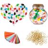 Prmape 101 capsule da lettera con bottiglia desiderata, con lettere d'amore arrotolate, sorriso viso capsule messaggio per fidanzato o fidanzata