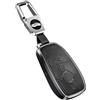 ontto Custodia Protettiva per Chiave Auto, Adatta per Mercedes Benz E C G M R Classe S W204 W212 W176 GLC CLA GLA AMG Portachiavi in Pelle Custodia Protettiva per Chiavi Auto, Accessorio Nero