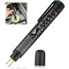 Aivane Tester Liquido Freni per Test DOT3 DOT4 DOT5, 5 LED Indicatore può, Universale Tester Olio Freni Portatile Penna Rilevatore di umidità Liquido Automotive Tester