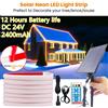 Acosh neon Strisce COB solari 24V COB Luce al neon Impermeabile IP65 Flessibile Bianco caldo Illuminazione lineare ad alta densità Luci LED COB per giardino