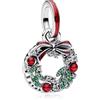 Rimgoris Bracciale Da Donna Con Perline In Argento 925 Ciondolo A Forma Di Ghirlanda Natalizia Con Zirconi Cubici 5a Regalo Per Amici E Familiari