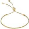 CARISSIMA Bracciale da donna in oro giallo 9 ct con catena Tocalle regolabile, 23 cm