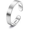Chriscoco Anelli Donna Argento 925 Anello Regolabile Anello a Fascia Fidanzamento Fedine per Donna 4MM