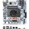 ROUAFWIT Mni ITX NAS Motherboard 8 Bay i5 8265U, 17X17cm PC Mainboard mit 2x 2.5GbE LAN, 2 x DDR4 Slot, 2 x NVMe, 1x PCI-Ex4, Support VT-x/VT-d, HD+DP 4K, Barebone