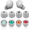 Miruchertter Set di 4 paia di cuscinetti auricolari in silicone compatibili con Sony WF-1000XM5, WF-1000XM4, WF-1000XM3, WF-C700N, set di cuscinetti in silicone morbido (Grigio)