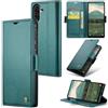 Idhiem Cover per Samsung Galaxy A56 5G in Pelle PU Premium, Custodia Portafoglio Flip Libro, Blocco RFID, Slot per Carte, Antiurto Wallet Cover con Funzione Supporto per Samsung A56 5G, Verde