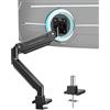 EP Gear Supporto per monitor EP Gear da 17-49 pollici per schermi fino a 20 kg, braccio per monitor curvo ultrawide per impieghi gravosi, supporto per scrivania singolo regolabile, VESA 75x75 mm/100x100 mm